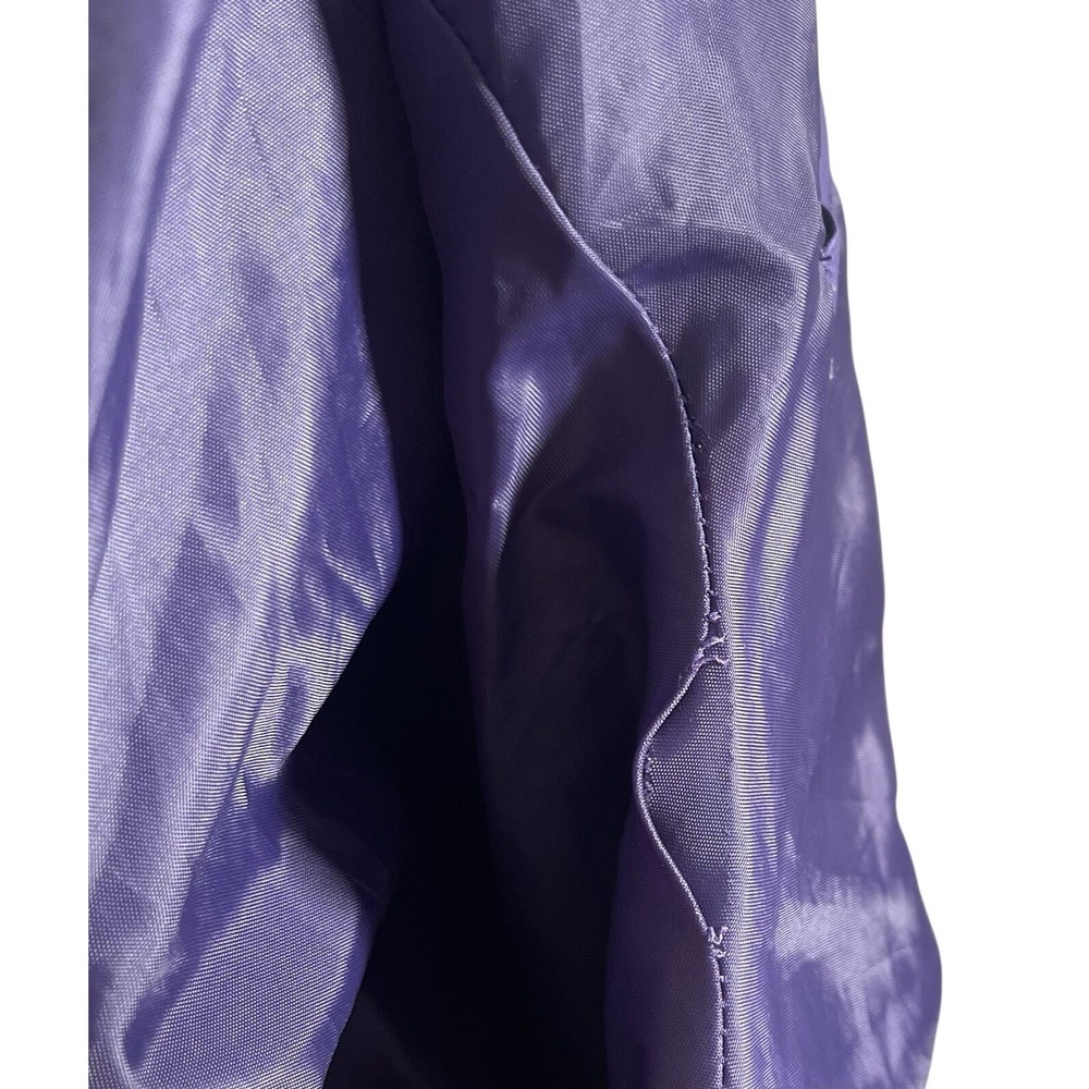 Smoke Rise NY Purple Bomber Jacket‎ Unisex Size Large Purple Zip Motorcycle Coat - Picture 10 of 10